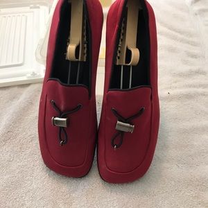 Nine West Red Loafers